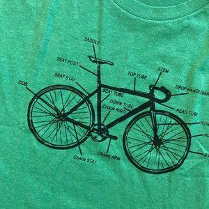 Green Bicycle T-Shirt Graphic Tee